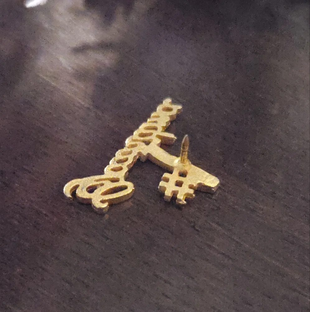 Vintage Gold Plated #1 Grandma Pin or Brooch